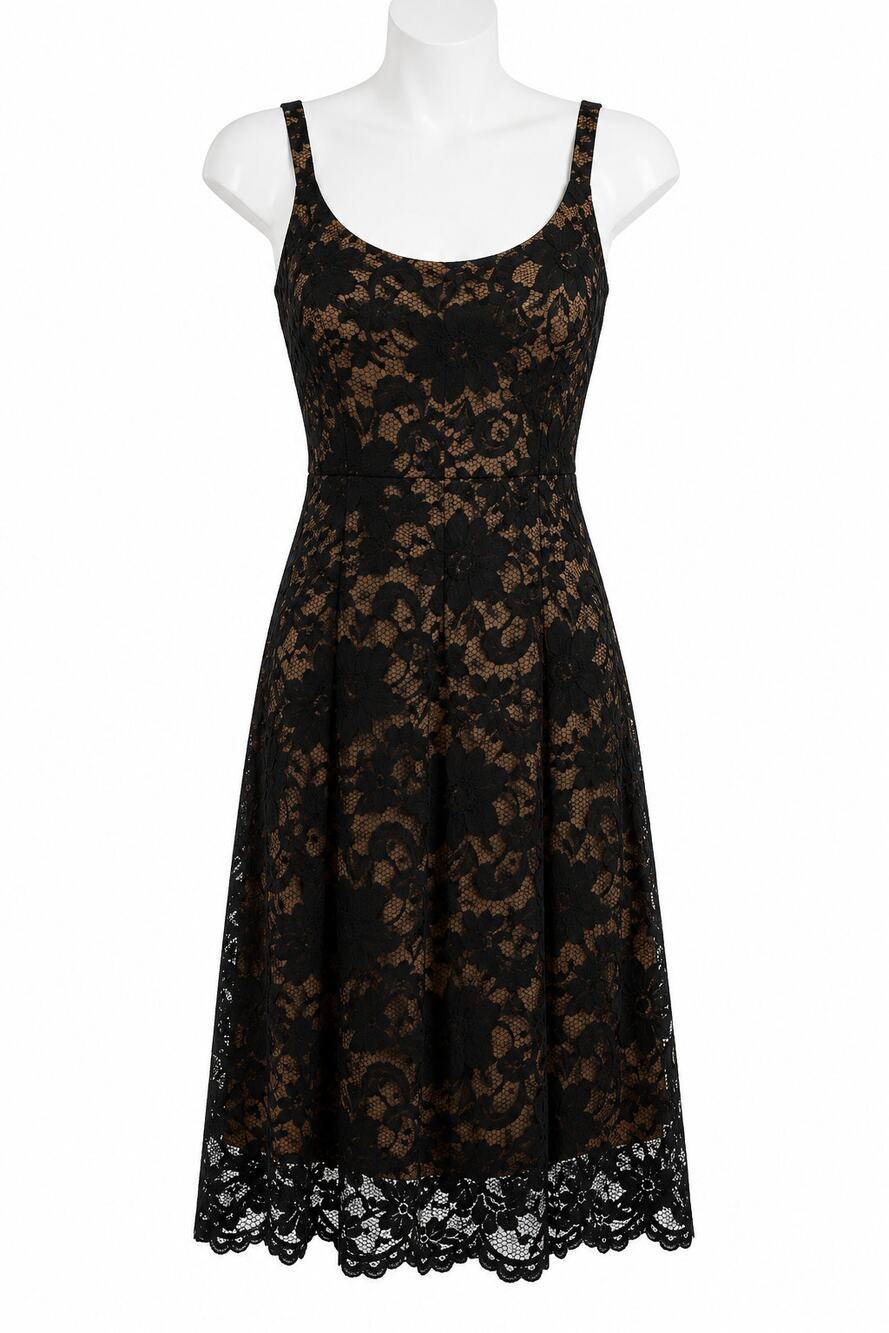 Lace Overlay Cocktail Dress Bodycon Sheath Party Date Night ABS Collection 8